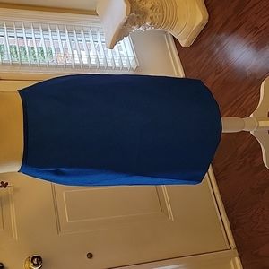 Isabella Suits royal blue textured pencil skirt Fully lined  8 New without Tags…